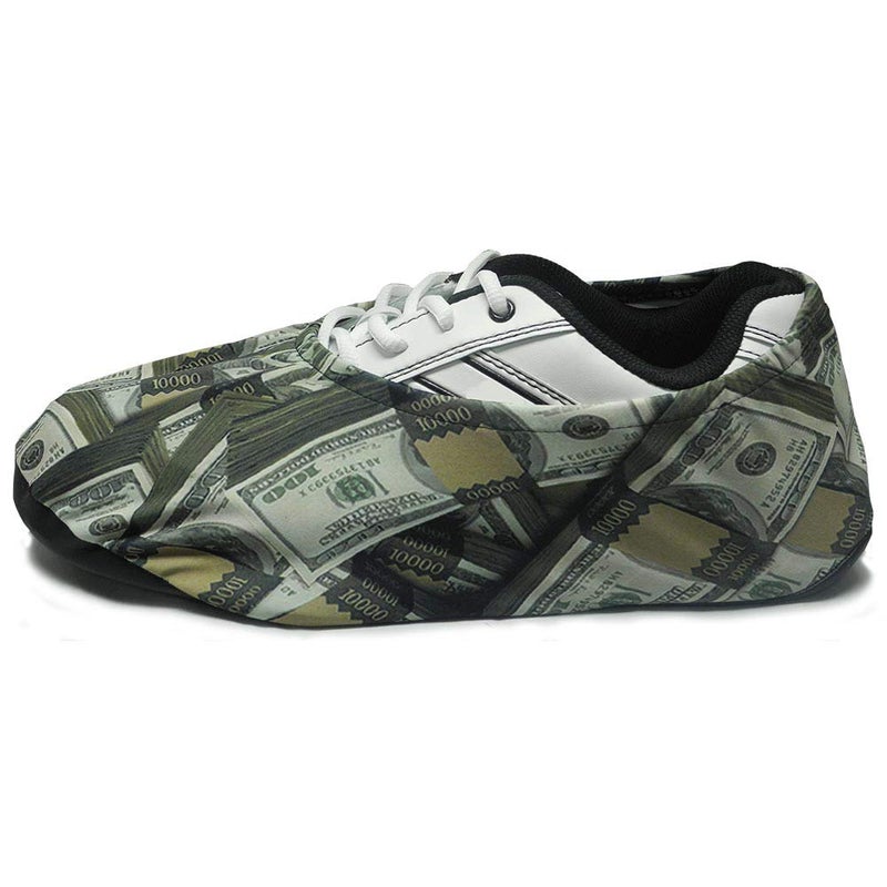 bowlingball.com Premium Bowling Shoe Protector Covers (X-Large: Fits Mens Size 10-15, Money) - Image 1